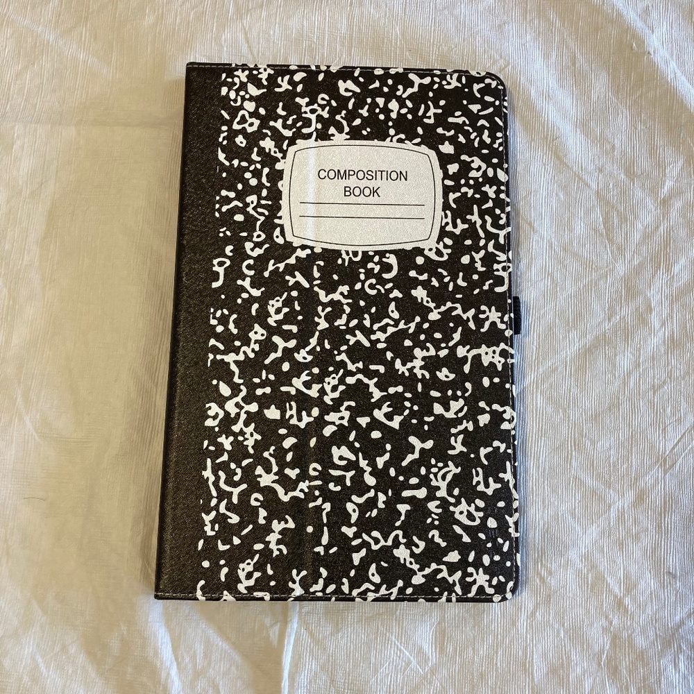 “Composition Book” Themed Tablet Case New For Amazon Fire HD 10